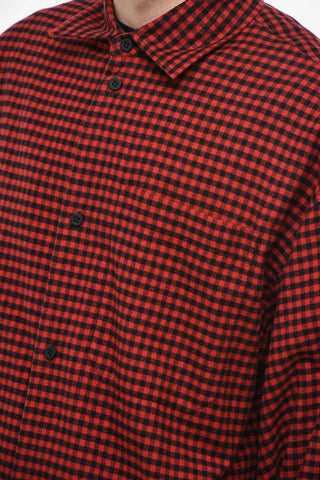 UNISEX Padded Reversible Shirt with Check Pattern