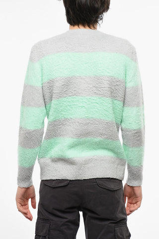Maglia Girocollo Bicolore in Misto Lana