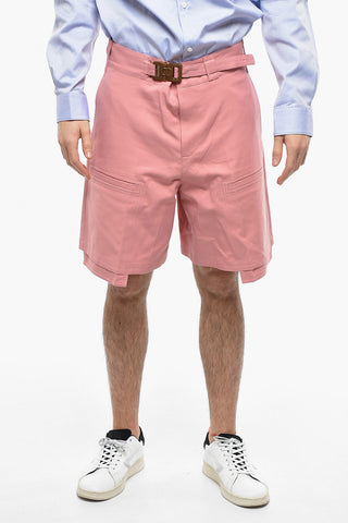 High Waisted Shorts With Safety Buckle