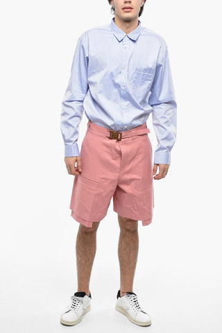 High Waisted Shorts With Safety Buckle