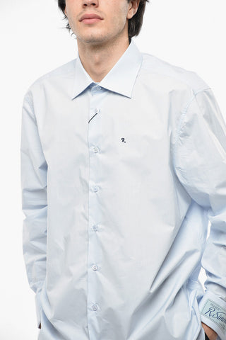 Camicia Straight Fit in Cotone con Polsini Business