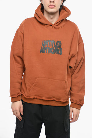 Patch Pocket Fleeced Cotton Hoodie