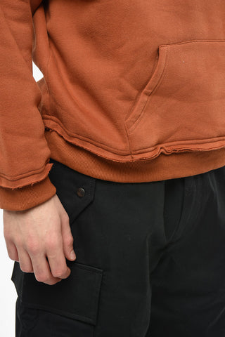 Patch Pocket Fleeced Cotton Hoodie