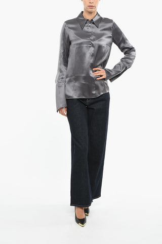 Camicia TWISTED In Rado con Polsini Decorativi
