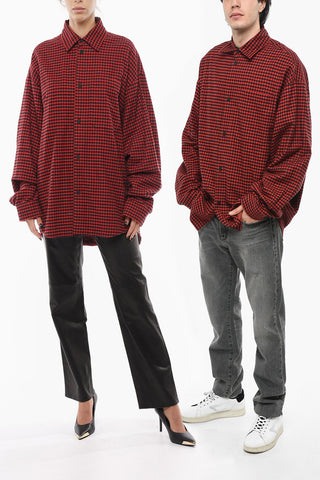 UNISEX Padded Reversible Shirt with Check Pattern