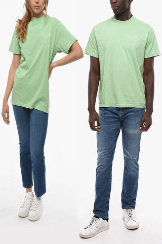 Crew-neck UNISEX T-Shirt with Contrasting Print