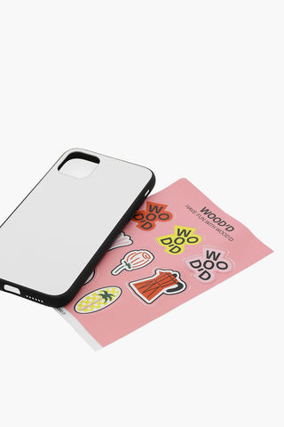 Cover Rigida Specchiata Per Iphone 11 Pro Max  con Adesivi da Attaccare
