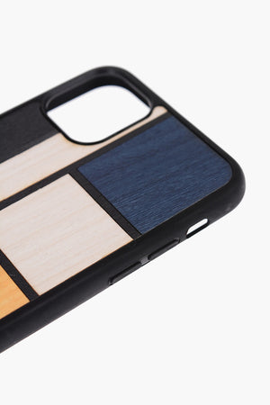 Harte Hülle TABLE aus Holz mit geometrischem Muster für Iphone 11 Pro Max