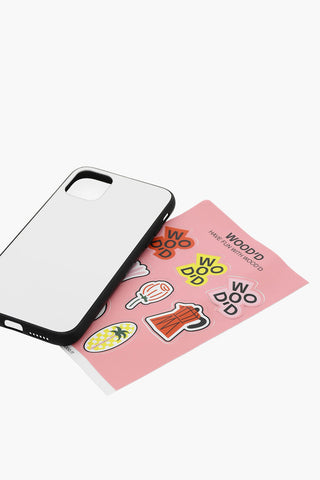 Cover Rigida Specchiata Per Iphone 12 Pro Max con Adesivi da Attaccare