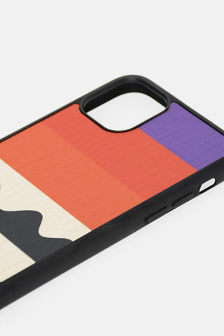 Cover Rigida RIGA ROSSA in Legno Per Iphone 11