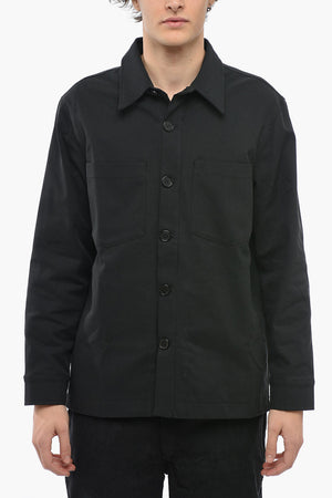 Double Breast Pockets Twill FOLLI Overshirt