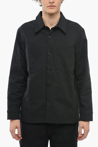 Double Breast Pockets Twill FOLLI Overshirt