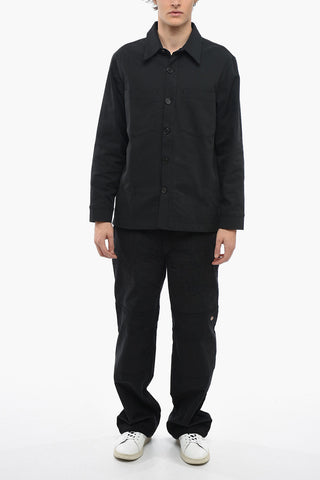 Double Breast Pockets Twill FOLLI Overshirt