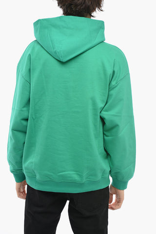 Embossed Printed Cotton Hoodie