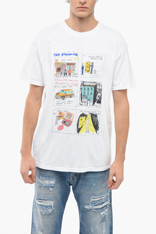 Maxi Frontal Printed Crew-Neck T-shirt