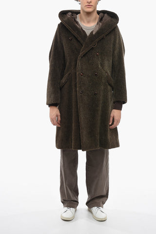 EQUIPMENT Cappotto Oversized Doppiopetto con Cappuccio