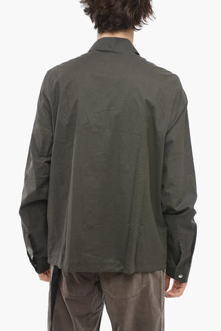 DRKSHDW Solid Color Lightweight Jacket with Front Buttoning