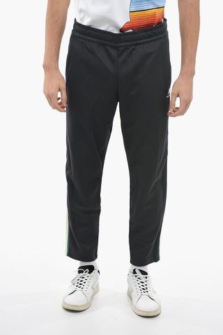 Joggers in Tinta Unita con Bande Laterali a Contrasto