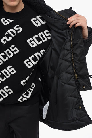 MM6 Multipocketed Padded Jacket with Iridishent Details