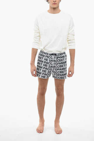Boxer in Cotone con Logo All-Over