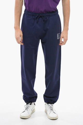 Joggers in Cotone Leggero con Elastico in Vita