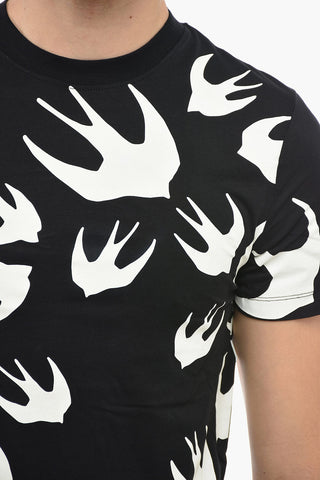 All- Over swallows Printed Crew-Neck T-shirt