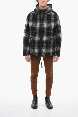 KURTIS Wool Jacket with Check Pattern