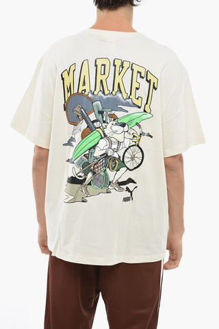PUMA X MARKET Printed Logo Cotton T-Shirt