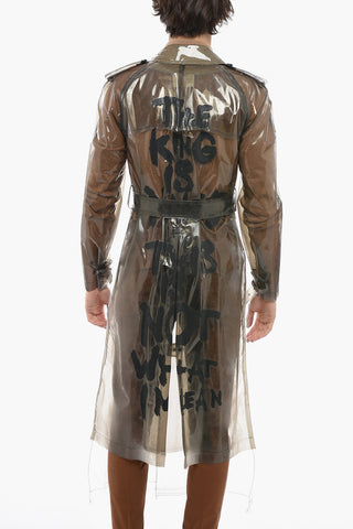 HOMME PLUS Trench See Through NAKED in Polivinile