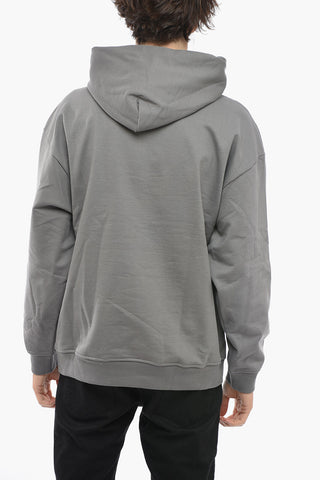 Embossed Printed Cotton Hoodie
