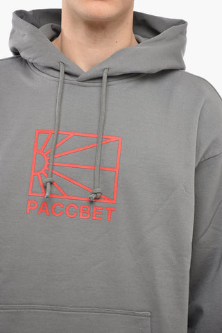 Embossed Printed Cotton Hoodie