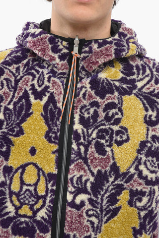 Floral Patterned Reversible Teddy Vest