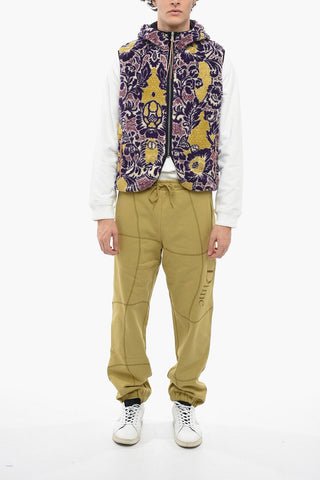 Floral Patterned Reversible Teddy Vest