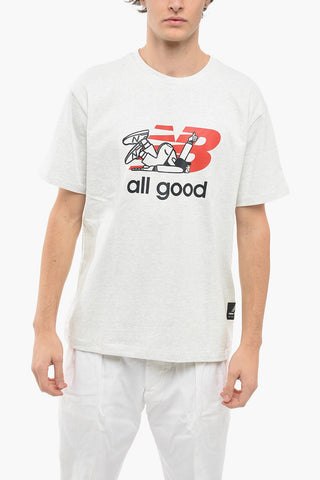 Frontal Printed Cotton Crew-Neck T-shirt