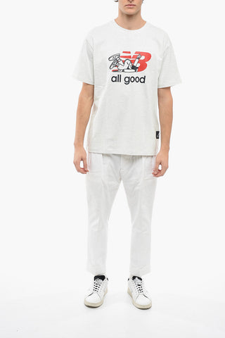 Frontal Printed Cotton Crew-Neck T-shirt