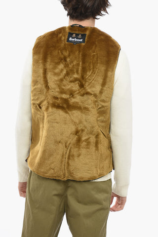 Front Zipped Reversible Eco-fur Vest