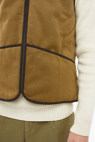 Front Zipped Reversible Eco-fur Vest