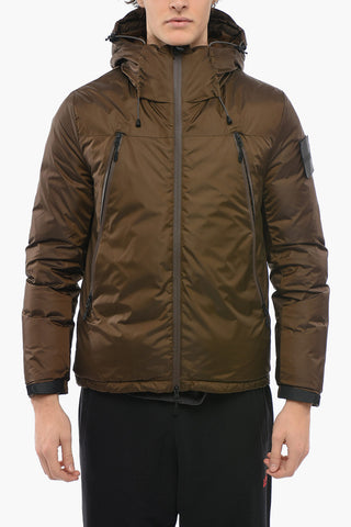 RIPSTOP Hooded Down Jacket with Pockets