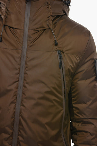 RIPSTOP Hooded Down Jacket with Pockets