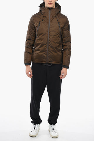 RIPSTOP Hooded Down Jacket with Pockets