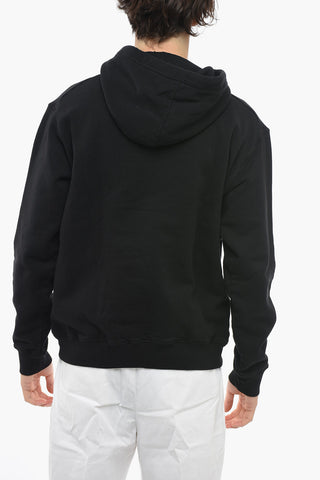 Hoodie Sweatshirt with Contrasting Logo Print