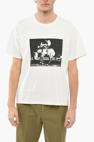 Crew Neck COWBOY Cotton T-Shirt
