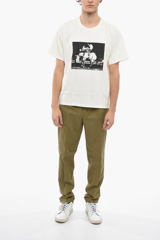 Crew Neck COWBOY Cotton T-Shirt