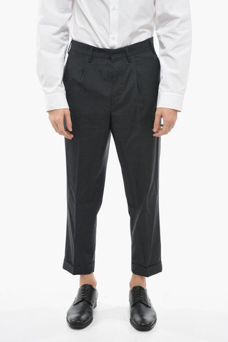 Cuffed Hem Virgin Wool Pants