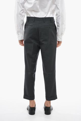 Cuffed Hem Virgin Wool Pants