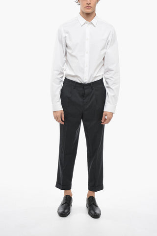 Cuffed Hem Virgin Wool Pants