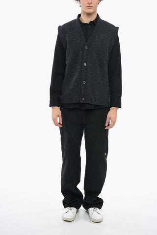 V-neck Sleeveles Wool STEVEN Cardigan