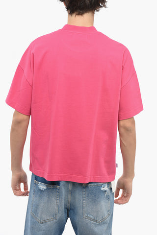 Oversized Cotton Crew-Neck T-shirt with Logo