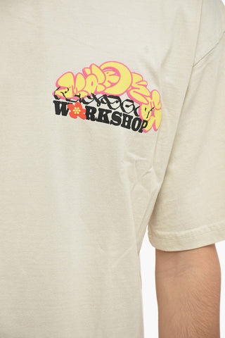 T-shirt Girocollo RANDOM WORKSHOP con Maxi Stampa sul Retro
