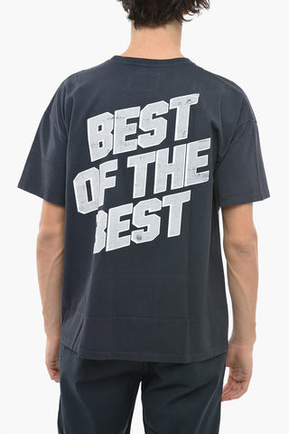 Maxi Printed Front Cotton Crew-Neck T-shirt